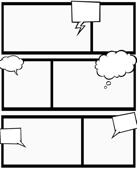 printable comic strip|comic strip pdf template.